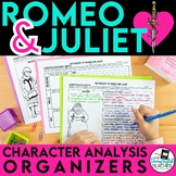 Romeo and Juliet Character Analysis Graphic Organizers