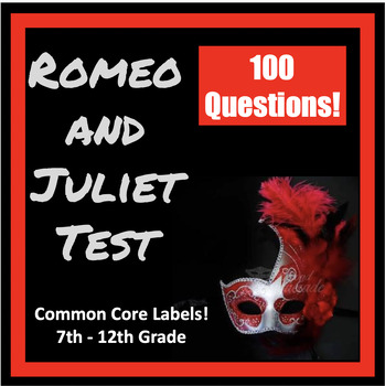 Preview of Romeo and Juliet Test 100 Questions