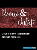 Romeo and Juliet Double-Entry (Dialectical) Journal Template