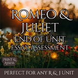 Romeo and Juliet Essay Assessment - Print & Assess