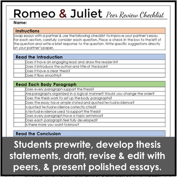 example of a thesis statement for romeo and juliet