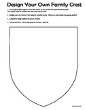 Romeo and Juliet Family Crest / Shield Class Building Activity