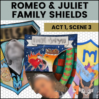 Preview of Romeo & Juliet: Act 1, Scene 3 Family Shields (Capulet/Montague Feud Project)