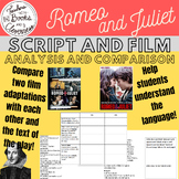 Romeo and Juliet Film Comparison (1996 & 2013) and Original Text