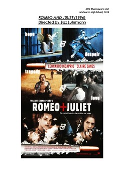 Preview of Romeo and Juliet Film Study Booklet