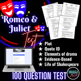 Romeo and Juliet Unit Test Final Exam 100 Questions Print 