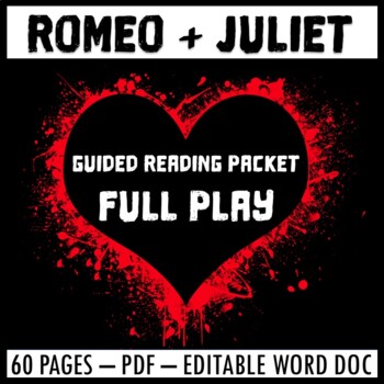 Preview of Romeo and Juliet Guided Reading Packet Bundle (Acts 1-5)