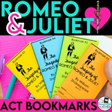Romeo and Juliet Bookmarks: Questions, Analysis, Vocabulary