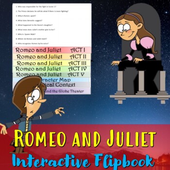 Preview of Romeo and Juliet Interactive Flipbook