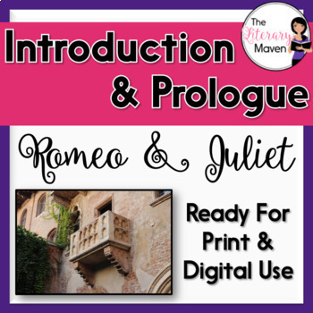 Preview of Romeo and Juliet Introduction & Prologue