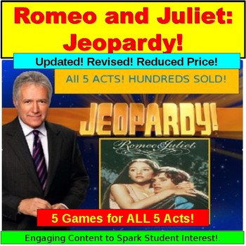 Preview of Romeo and Juliet JUMBO: 5 Jeopardy PowerPoints