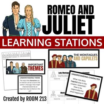 Preview of Romeo and Juliet Learning Stations