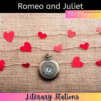 Preview of Romeo and Juliet Literacy Stations Lesson Unit Bundle Use Print or Digital