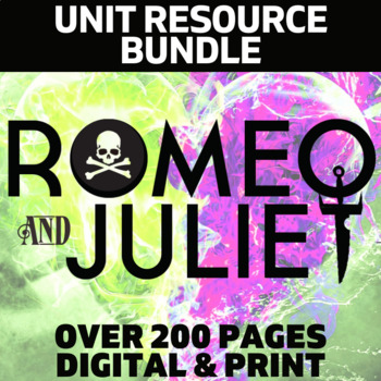 Preview of Romeo and Juliet Unit Plan - 200+ Page No-Prep Teaching BUNDLE - Print & Digital