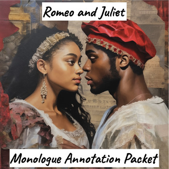 Preview of Romeo and Juliet Monologue Annotation Packet (With Side-By-Side Text)