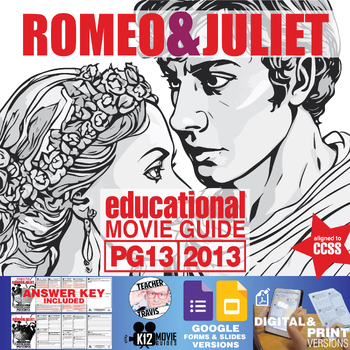 Preview of Romeo and Juliet Movie Guide | Questions | Worksheet (PG13 - 2013)