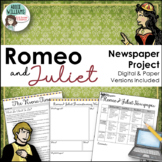 Romeo and Juliet Newspaper Project - Digital & Print 