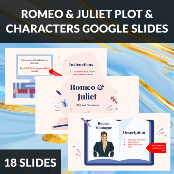 Preview of Romeo and Juliet – Plot and Characters Google Slides