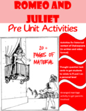 Romeo and Juliet Pre-Unit Activities
