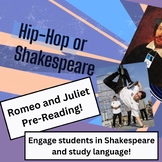 Romeo and Juliet - Pre-reading activity - Engaging and rel