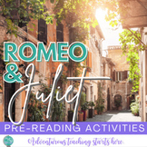 Romeo and Juliet:  PreReading Activities, Intro to Shakesp