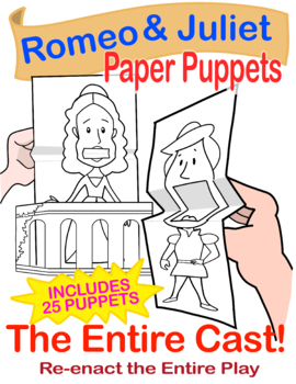 Preview of Romeo and Juliet Puppet Play (b/w version)