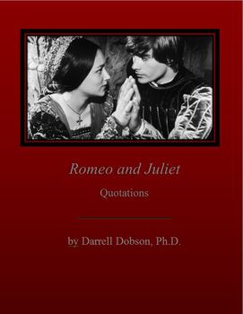 Preview of Romeo and Juliet: Quotation Review