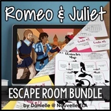 Romeo and Juliet Unit Review Escape Room (paper + dig) - S