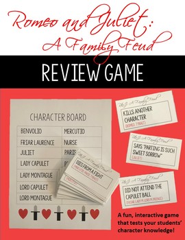 Preview of Romeo and Juliet Review Game : A Family Feud