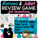 Romeo and Juliet Review Game and Task Card Options