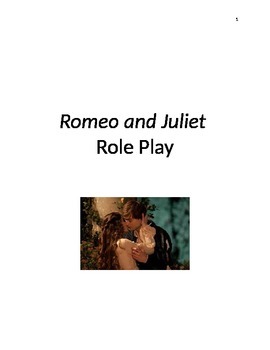 Preview of Romeo and Juliet Role Play