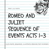 Romeo and Juliet: Sequence activity for acts 1-3