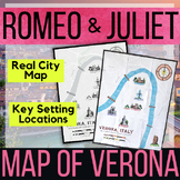 Romeo and Juliet Setting Analysis a Key Location Map for V