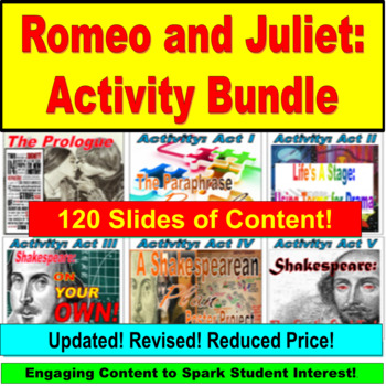 Preview of Romeo and Juliet Activity Bundle (Google Slides, PowerPoint)
