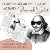 Romeo and Juliet Shakespearean Speed Read Activity