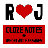 Romeo and Juliet Study Guide, Cloze Notes, and Important Passages