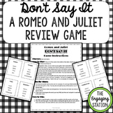 Romeo and Juliet Taboo-Inspired Review Game