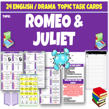 Preview of Romeo and Juliet English Literature or Drama Task Cards