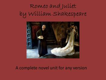 Preview of Romeo and Juliet Teaching and Study Guide for any Version