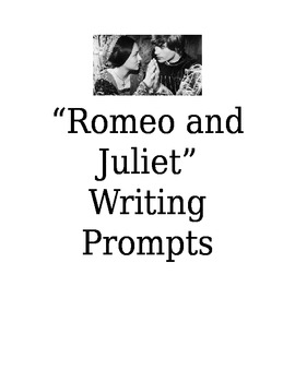 creative writing ideas for romeo and juliet