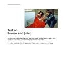 Romeo and Juliet Test
