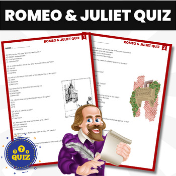 Preview of Romeo and Juliet Trivia Quiz |  William Shakespeare Literature and Drama Quiz