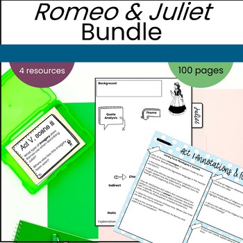 Preview of Romeo and Juliet Unit Bundle
