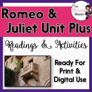 Preview of Romeo and Juliet Unit: Bundle PLUS of Activities and Abridged Readings