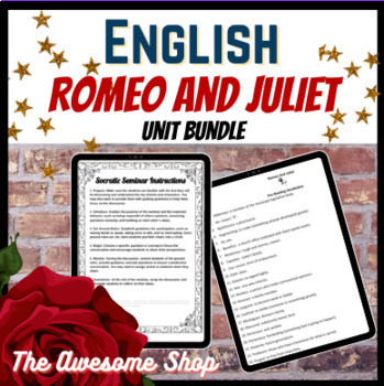 Preview of Romeo and Juliet Unit Bundle Shakespeare for Middle and High School
