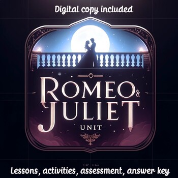 Preview of Romeo and Juliet Unit -Lesson Plans, Activities, Answer Key, Digital Copy