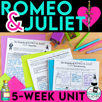 Preview of Romeo and Juliet Unit Plan - 5-week plan with activities, writing, and more!