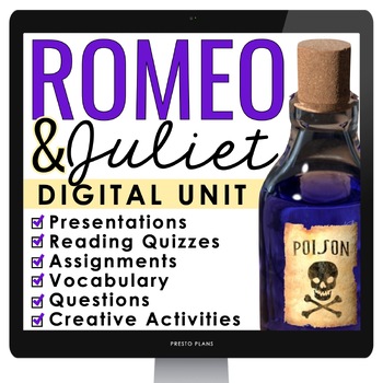Preview of Romeo and Juliet Unit Plan - Complete Digital Drama Unit Shakespeare's Play