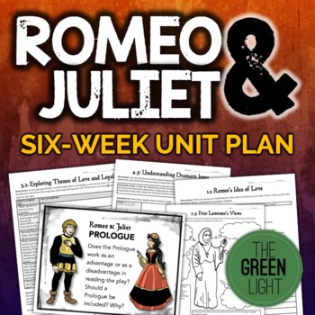 Preview of Romeo and Juliet Unit Plan, Worksheets, Projects, PowerPoints, Essays