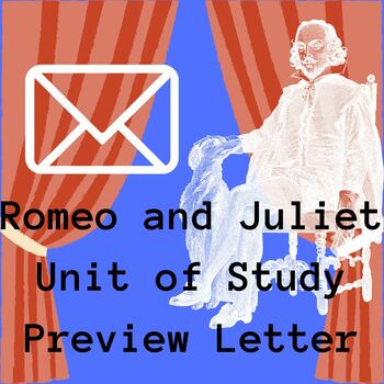 Preview of Romeo and Juliet Unit of Study Preview Letter for Families